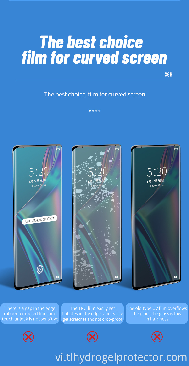 Tuoli x9h UV HD bảo vệ bảo vệ 3 Tuoli X9h Uv Hd Curing Protector Film 3